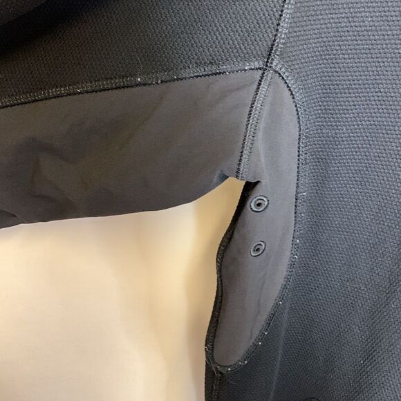 The North Face TKA Stealth Black Mesh Fleece Full Length Zipper Jacket Size XL - Picture 11 of 16